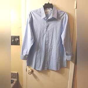 Nick Graham Everywhere Casual Blue Button Up Men's Size XL Long Sleeve